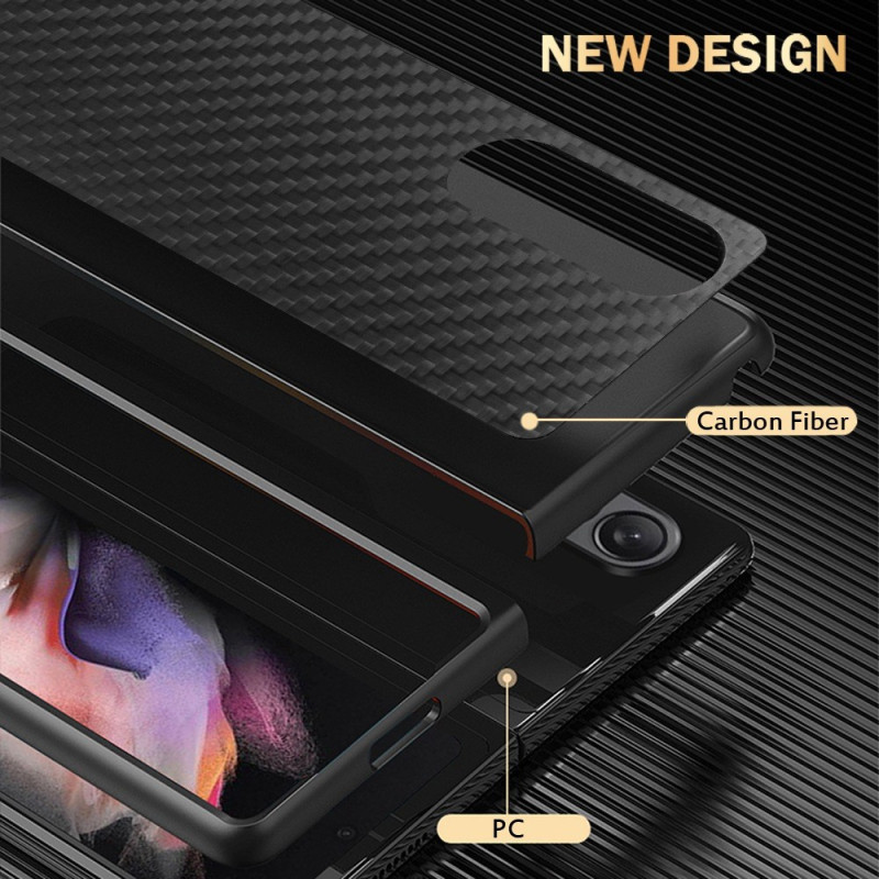 Samsung Galaxy Z Fold Carbon Fiber And Microfiber Case Dealy