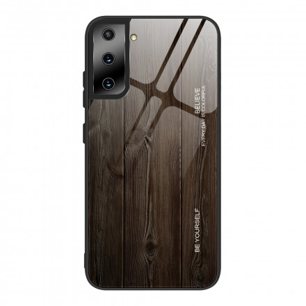 Samsung Galaxy S21 5G Tempered Glass Case Wood Design