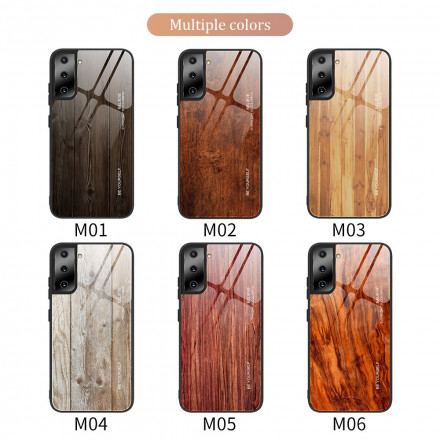 Samsung Galaxy S21 5G Tempered Glass Case Wood Design