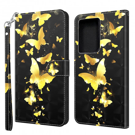 Samsung Galaxy S21 Ultra 5G Case Yellow Butterflies