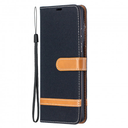 Samsung Galaxy S21 Ultra 5G Fabric and Leather Effect Case with Strap