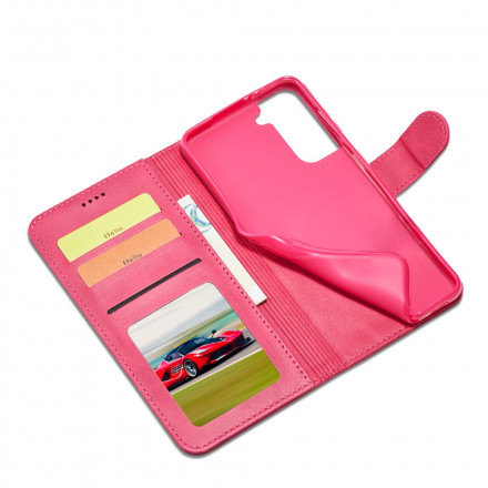 Cover Samsung Galaxy S21 5G LC.IMEEKE Effet Cuir