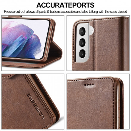 Cover Samsung Galaxy S21 5G LC.IMEEKE Effet Cuir