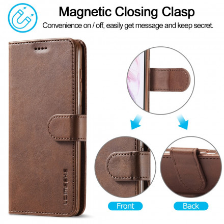 Cover Samsung Galaxy S21 5G LC.IMEEKE Effet Cuir