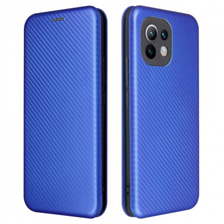 Flip Cover Xiaomi Mi 11 Carbon Fiber with Ring Support