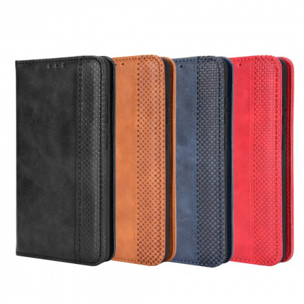 Flip Cover Samsung Galaxy A72 5G Leather Effect Vintage Styled