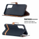 Samsung Galaxy S21 Plus 5G Case Fabric and Leather effect with strap
