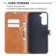 Samsung Galaxy S21 Plus 5G Case Fabric and Leather effect with strap