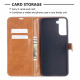 Samsung Galaxy S21 Plus 5G Case Fabric and Leather effect with strap