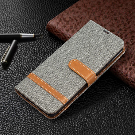 Samsung Galaxy S21 Plus 5G Case Fabric and Leather effect with strap