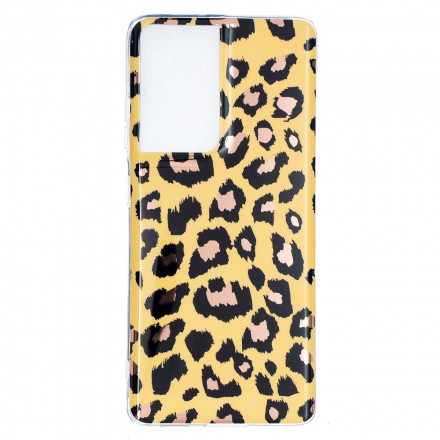 Samsung Galaxy S21 Ultra 5G Marble Leopard Style Case