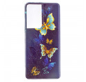Samsung Galaxy S21 Ultra 5G Series Butterflies Fluorescent Case