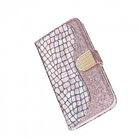 Cover Samsung Galaxy S21 Ultra 5G Croco Diamants