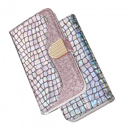 Cover Samsung Galaxy S21 Ultra 5G Croco Diamants