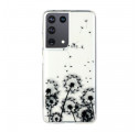Samsung Galaxy S21 Ultra 5G Clear Case Black Dandelion