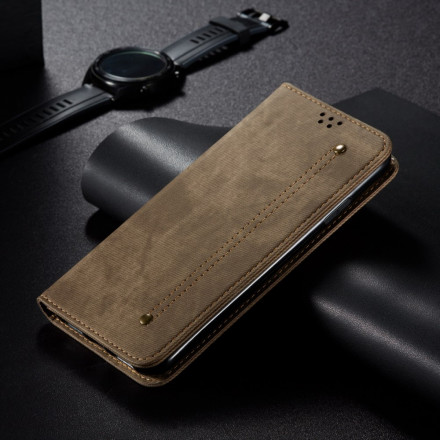 Flip Cover Xiaomi Redmi Note 9 5G / Redmi Note 9T 5G Jeans Fabric