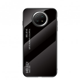 Xiaomi Redmi Note 9 5G / Note 9T 5G Tempered Glass Case Hello