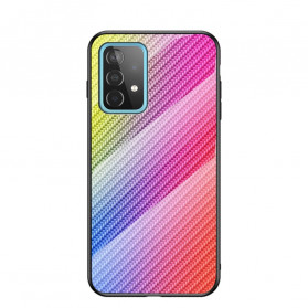 Samsung Galaxy A52 5G Carbon Fiber Tempered Glass Case