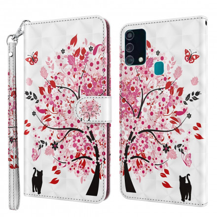 Cover Samsung Galaxy MA32 5G Light Spot Arbre Rose