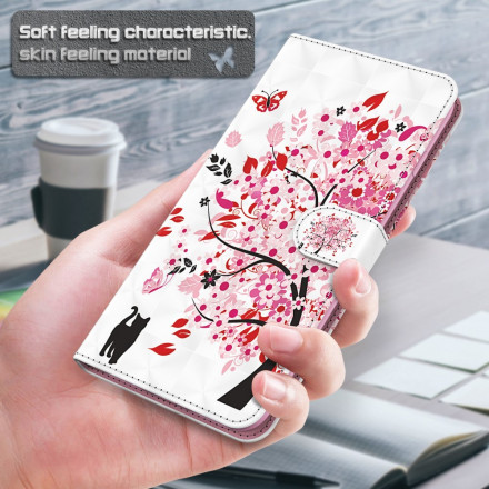 Cover Samsung Galaxy MA32 5G Light Spot Arbre Rose