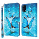 Cover Samsung Galaxy A32 5G Light Spot Papillons Bleus Volants