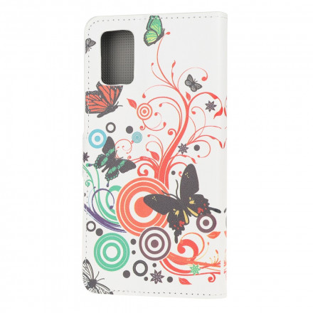 Samsung Galaxy A32 5G Case Butterflies and Flowers