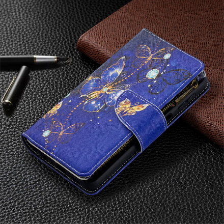 Samsung Galaxy A32 5G Zipped Pocket Butterflies Case