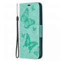 Xiaomi Redmi 9A Butterfly Printed Strap Case