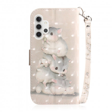 Case Samsung Galaxy A32 5G Hamsters with Strap