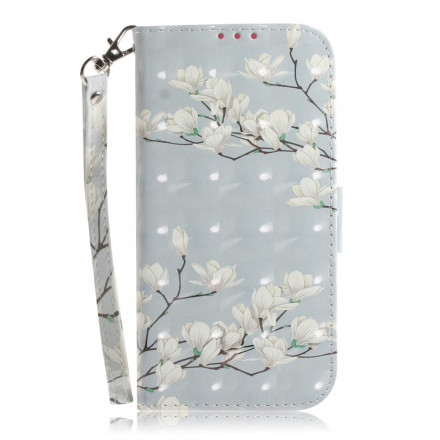 Case Samsung Galaxy A32 5G Flower Branch with Strap