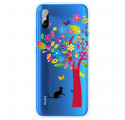 Case Xiaomi Redmi 9A Cat under the Tree Colorful