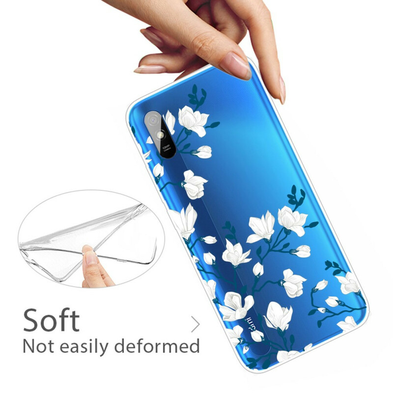 Xiaomi Redmi 9A White Flower Case
