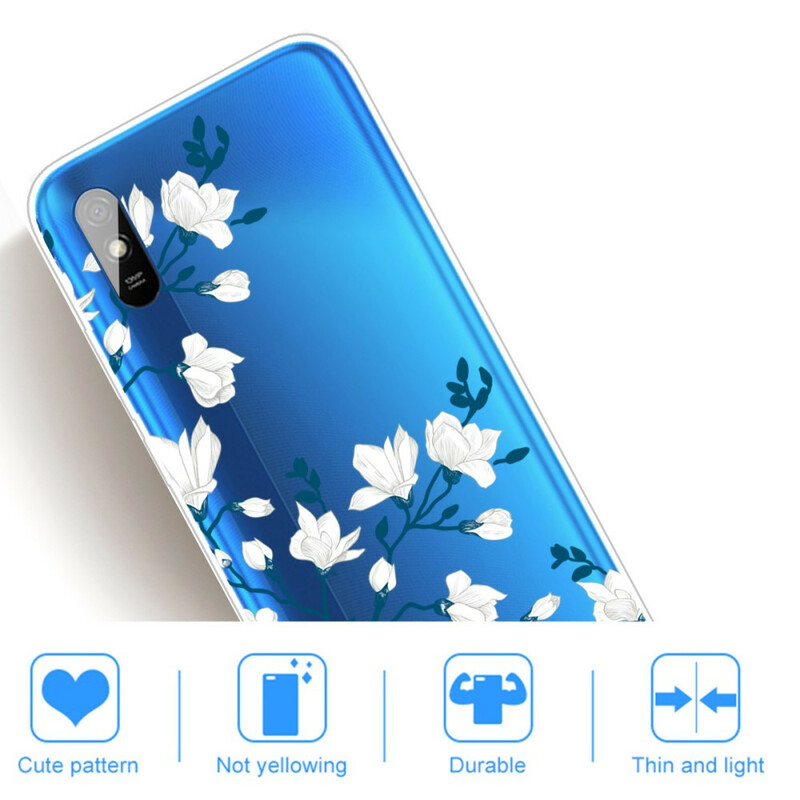 Xiaomi Redmi 9A White Flower Case