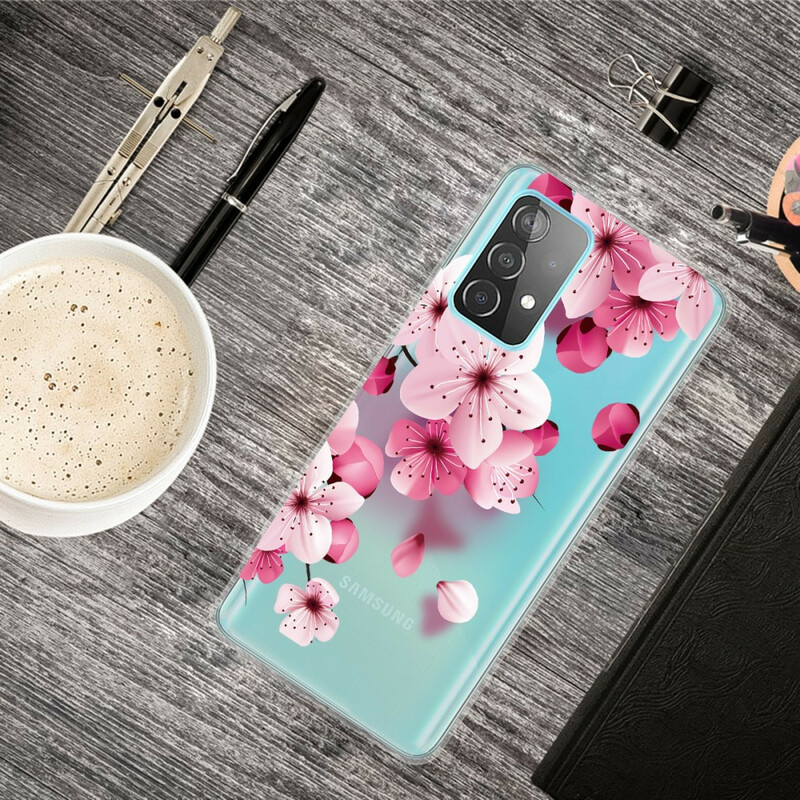 Case Samsung Galaxy A32 5G Small Pink Flowers