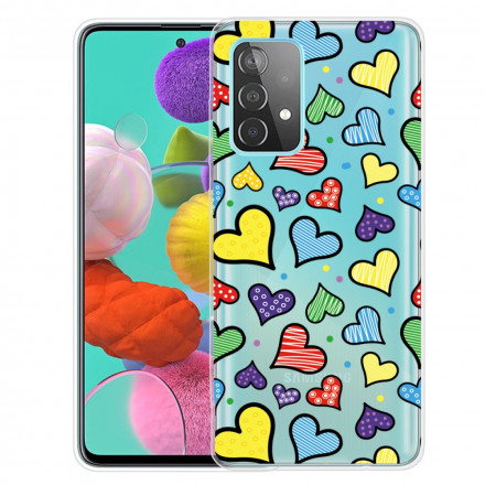 Case Samsung Galaxy A52 5G Multicolor Hearts