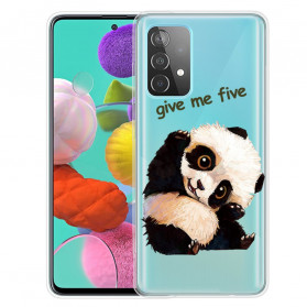Case Samsung Galaxy A52 5G Transparent Panda Give Me Five