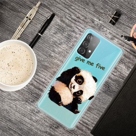 Case Samsung Galaxy A52 5G Transparent Panda Give Me Five