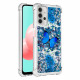 Case Samsung Galaxy A32 5G Blue Butterflies Glitter