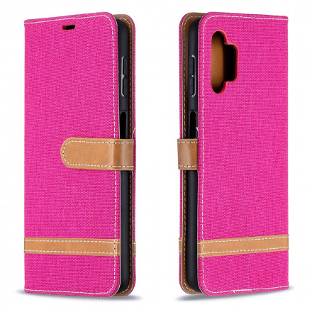 Case Samsung Galaxy A32 5G Fabric and Leather effect with strap