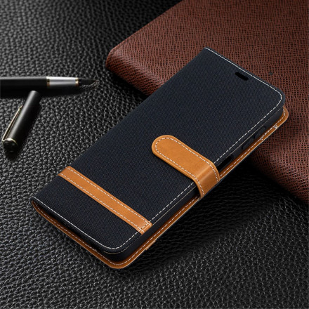 Case Samsung Galaxy A32 5G Fabric and Leather effect with strap