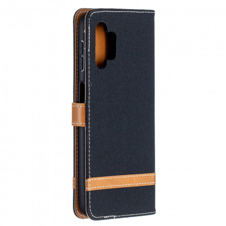 Case Samsung Galaxy A32 5G Fabric and Leather effect with strap