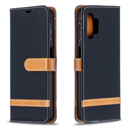 Case Samsung Galaxy A32 5G Fabric and Leather effect with strap