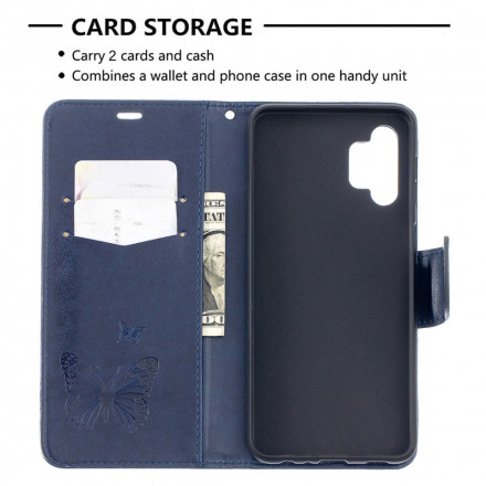 Case Samsung Galaxy A32 5G Butterflies in Flight with Strap