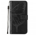 Case Samsung Galaxy A32 5G Butterfly Design with Strap