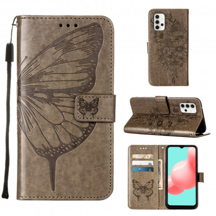 Samsung Galaxy A32 5G Butterfly Design Case with Strap