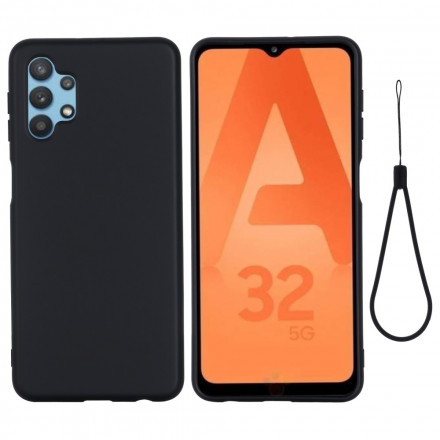 Samsung Galaxy A32 5G Liquid Silicone Case with Strap Samsung Galaxy A32 5G Liquid Silicone Case with Strap