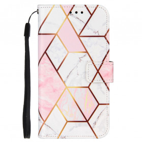 OnePlus 9 Geometric Marble Strap Case
