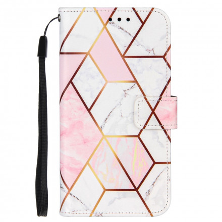 OnePlus 9 Geometric Marble Strap Case