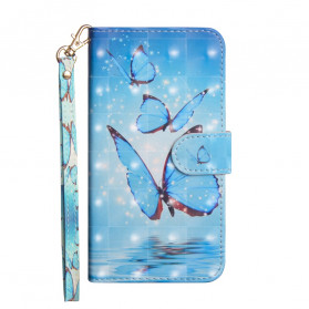 Google Pixel 4a Flying Blue Butterflies Case