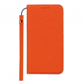 Flip Cover Google Pixel 4a Genuine Leather Lychee Strap